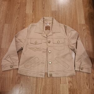 Vintage American Eagle Outfitters Twill Jean Denim Style Jacket Beige Medium